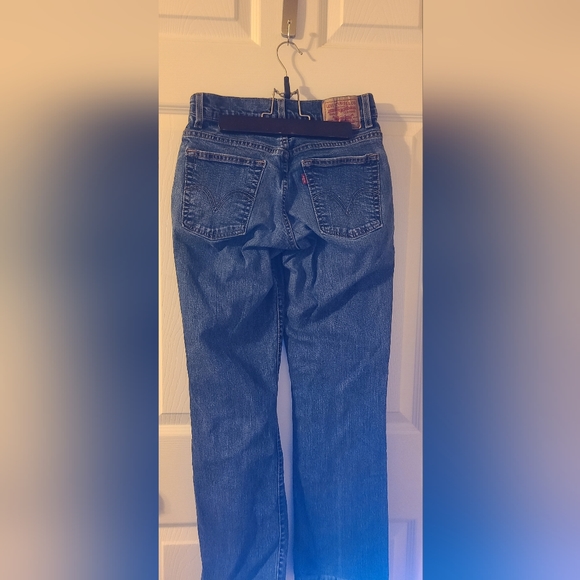 Women's Levis Relaxed Boot Cut 550 Blue Jeans, size 4 short - Picture 8 of 11